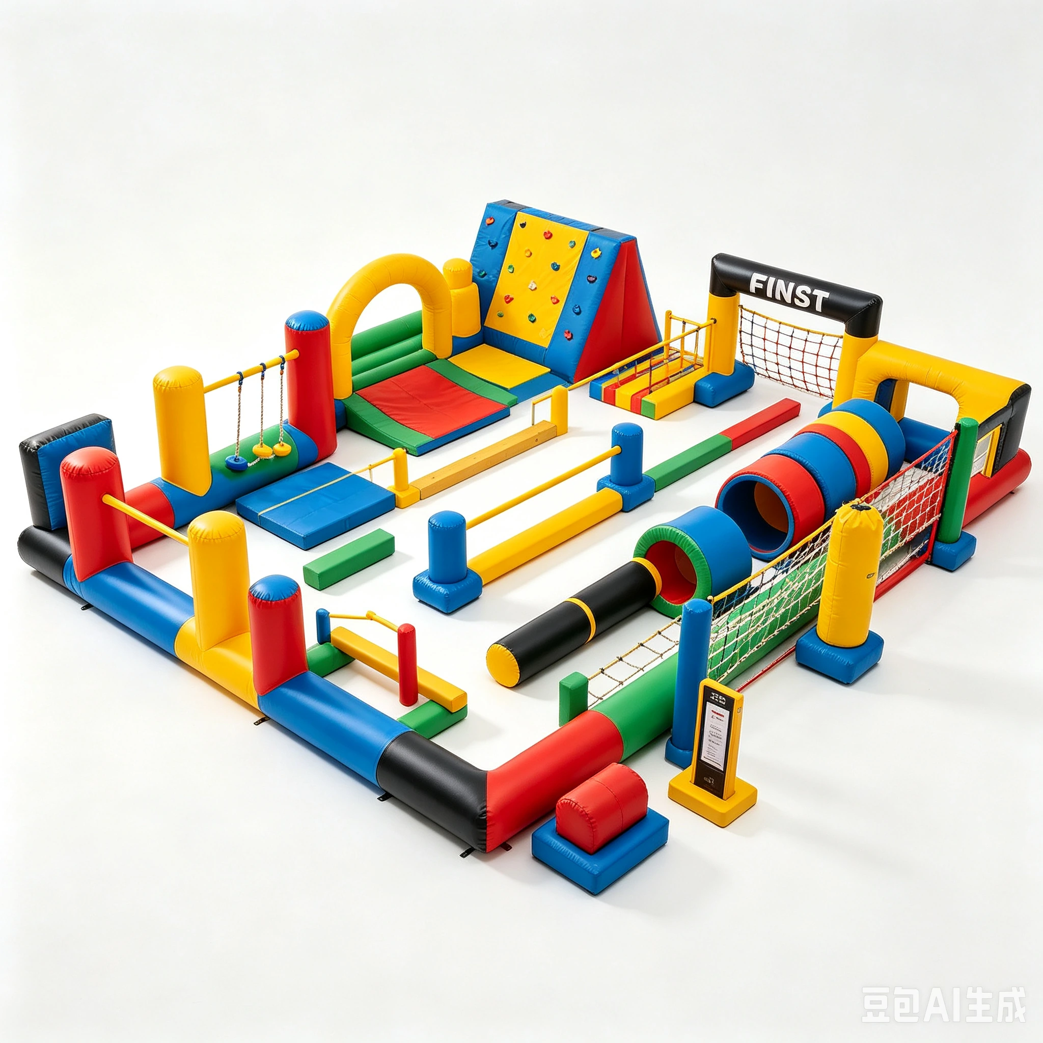 Inflatable Obstacle Course playground solution